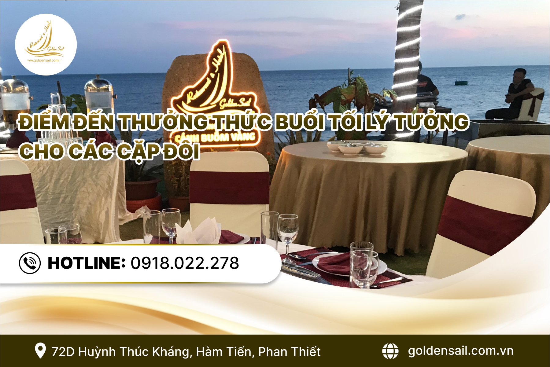 Điểm đến thưởng thức buổi tối lý tưởng cho các cặp đôi